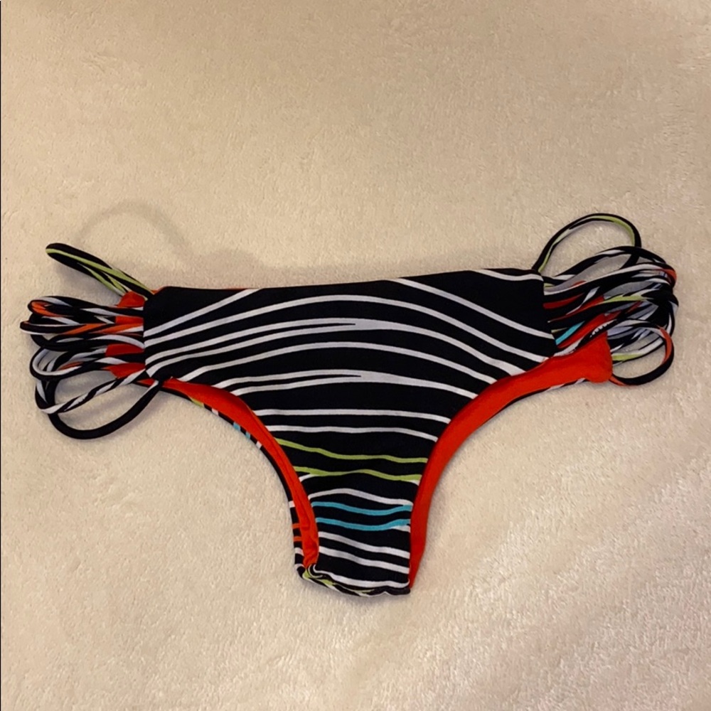 Reversible San Lorenzo Striped Bikini Bottoms XS